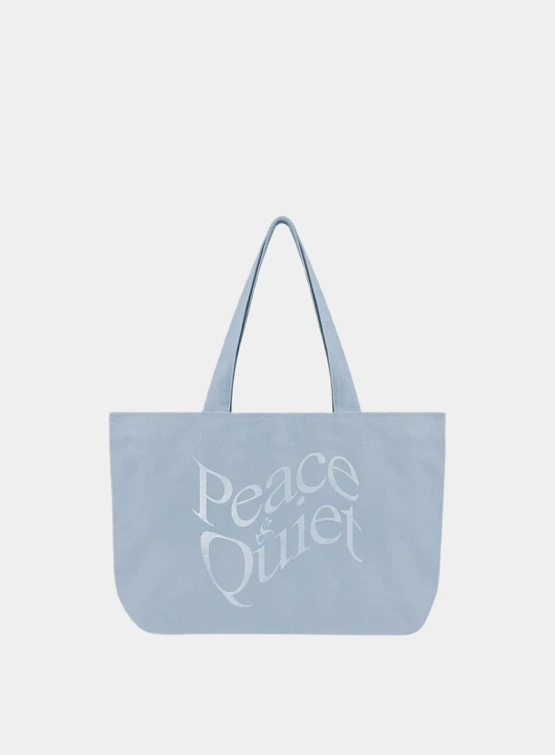 Тоут MUSEUM OF PEACE & QUIET Wordmark Distressed Blue