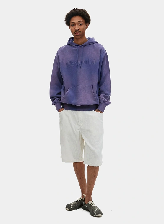 Худи thisisneverthat Faded Embroidery Hoodie Purple