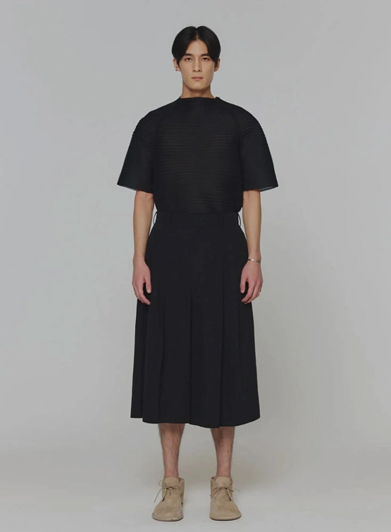 Шорты AMOMENTO Wide Bermuda Black