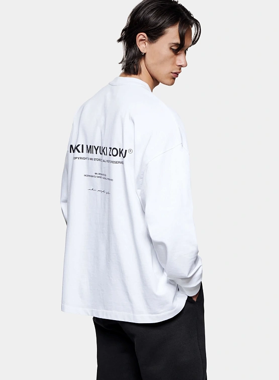Лонгслив MKI MIYUKI ZOKU Design Studio L/S White