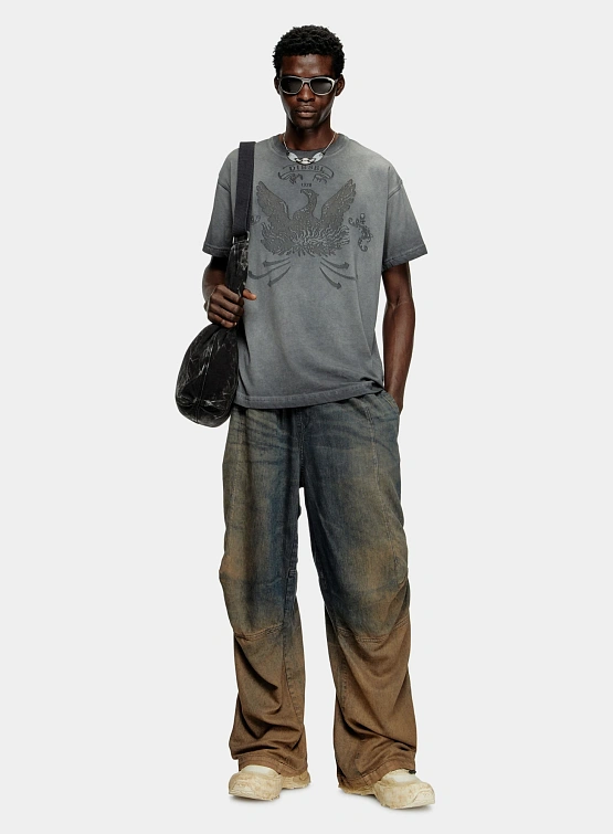 Сумка Diesel Shoulder Denim Rave Hobo X Black