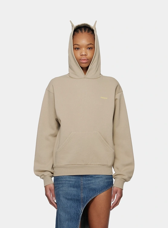 Худи Coperni Horn Hoodie Beige/Yellow