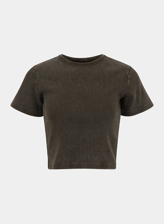 Женская футболка entire studios Micro Waffle Brunette