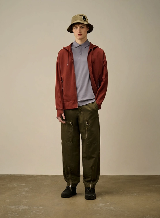 Зип-худи C.P. Company Diagonal Raised Fleece Sable