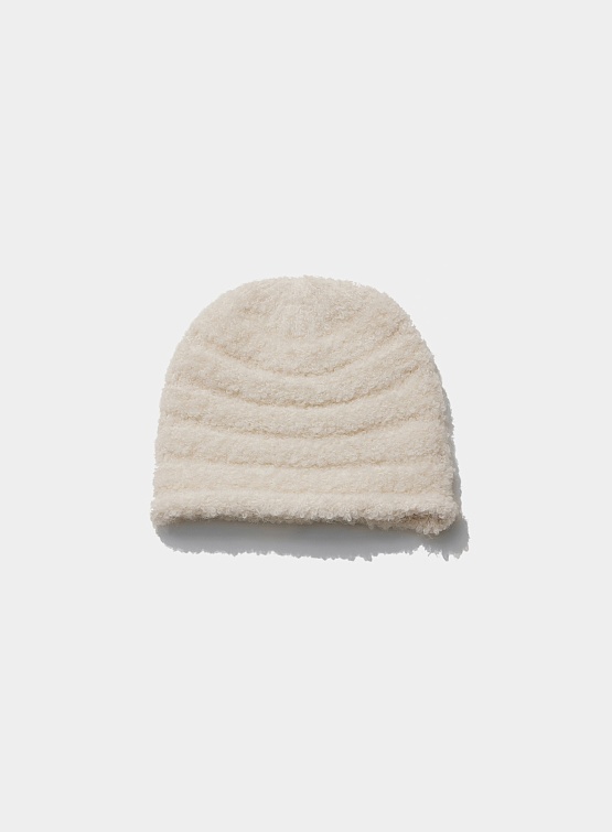 Шапка OPEN YY Boucle Rolled Beanie Ivory