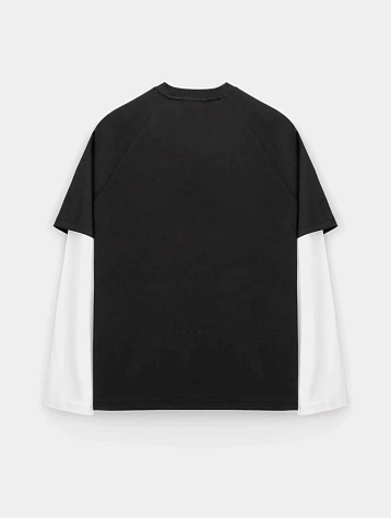 Лонгслив Stampd Double Layer LS Relaxed Black/White
