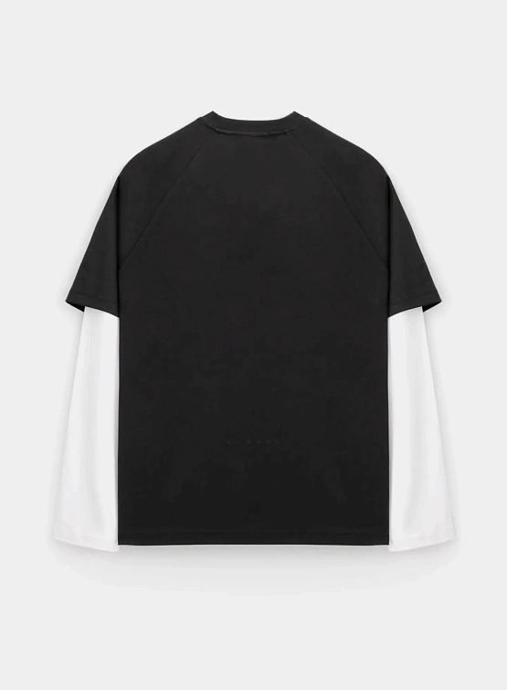 Лонгслив Stampd Double Layer LS Relaxed Black/White