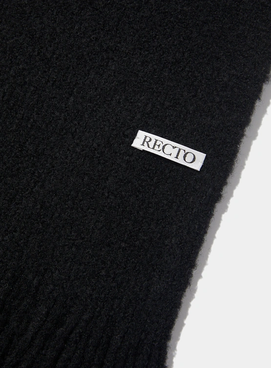 Шарф Recto Petit Wool Knit Mufller Black