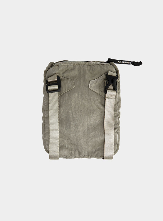 Сумка C.P. Company Nylon B Shoulder Pack Silver Sage