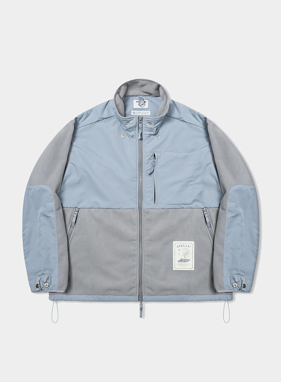 Флисовая куртка ANGLAN Fluffy Color Fleece Jacket Grey