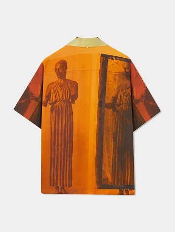 Рубашка OAMC Printed Shirt Yellow/Orange