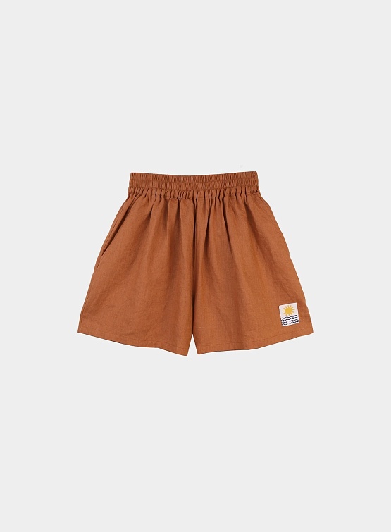 Женские шорты LF Markey Basic Linen Shorts Chestnut