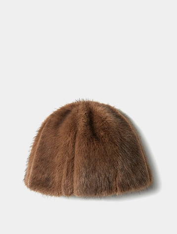 Шапка LE17SEPTEMBRE Mahogany Faux Fur Brown