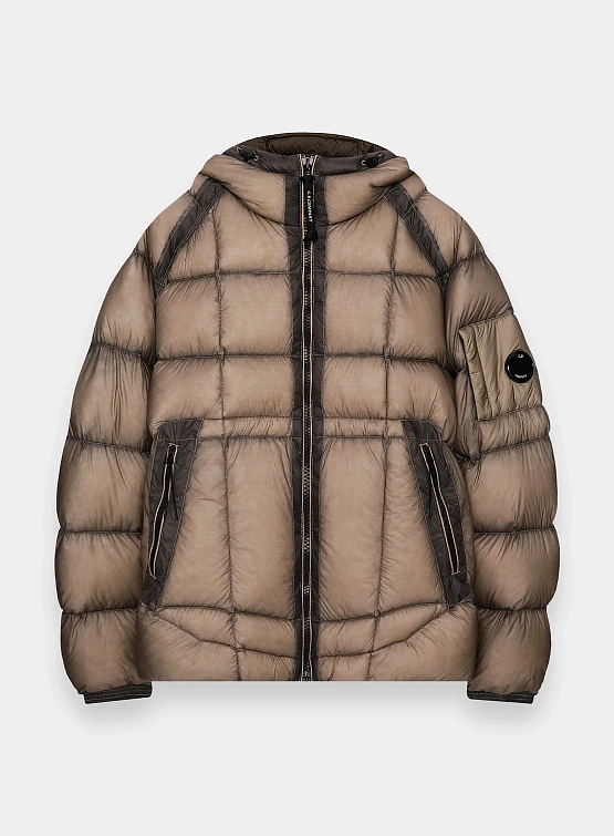 Пуховик C.P. Company D.D. Shell Hooded Medium Down Vintage Khaki