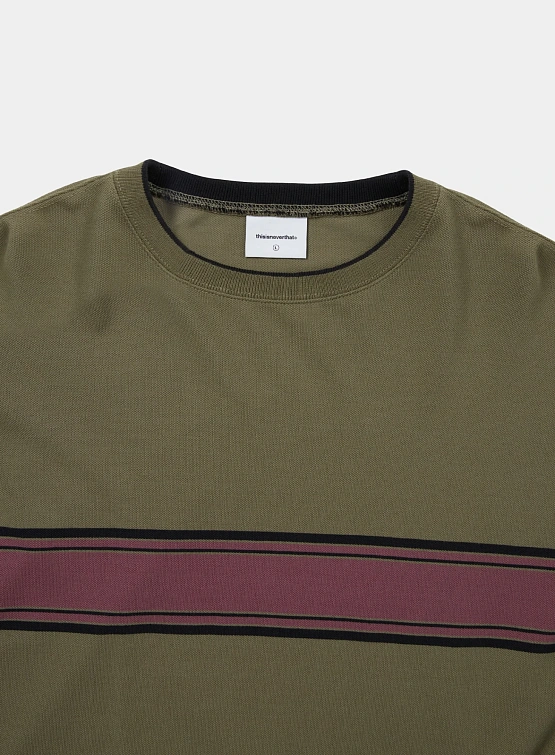 Лонгслив thisisneverthat PK Line L/S Olive