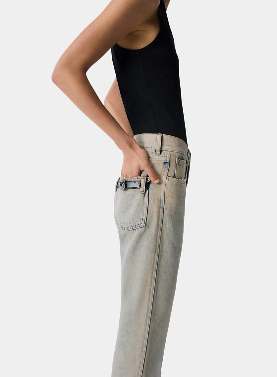 Женские джинсы Coperni Boyfriend Grey