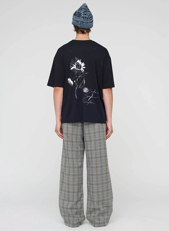 Футболка Song for the Mute "Sunflower" Oversized Navy