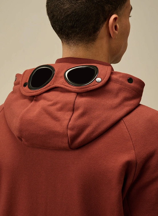 Зип-худи C.P. Company Diagonal Raised Fleece Goggle Sable