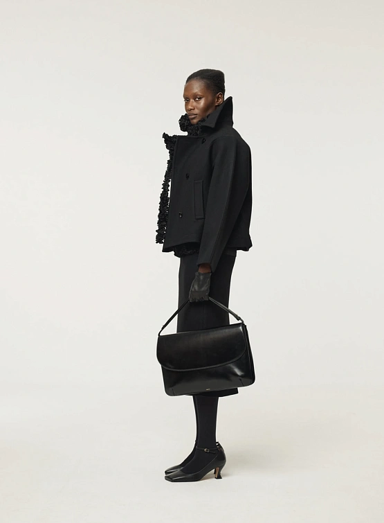 Женское полупальто Recto Primary Wool Short Pea Black