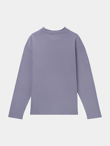 Лонгслив C.P. Company 20/1 Jersey Boxy Logo Lavander Violet