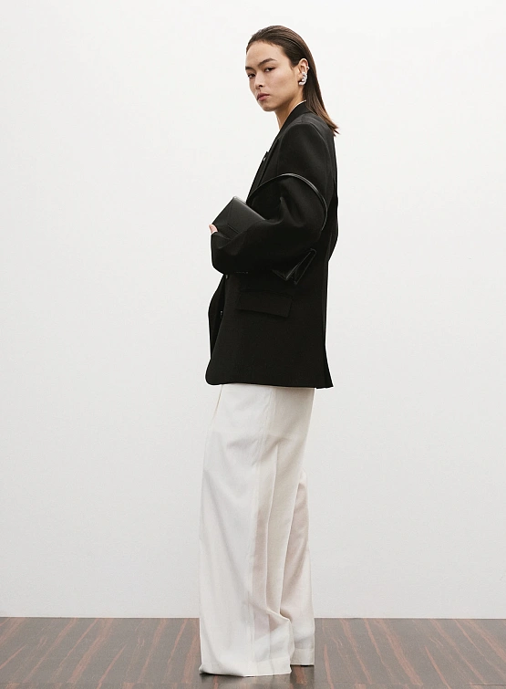 Женский пиджак Recto Structure Wool Tailored Black