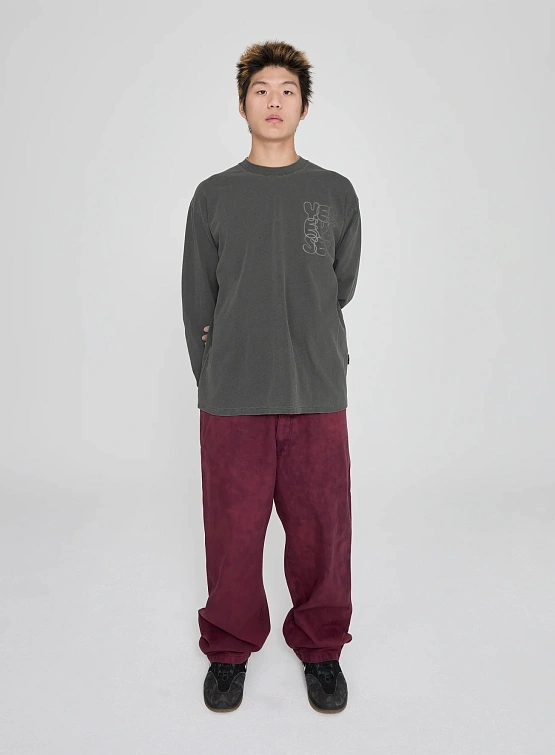 Лонгслив YESEYESEE C-Logo Pigment L/S Charcoal