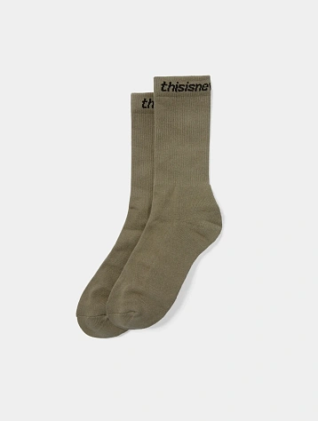 Носки thisisneverthat SP-Logo Socks 3Pack Sage