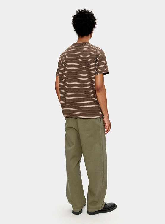 Футболка A.P.C. Striped T-Shirt Brown