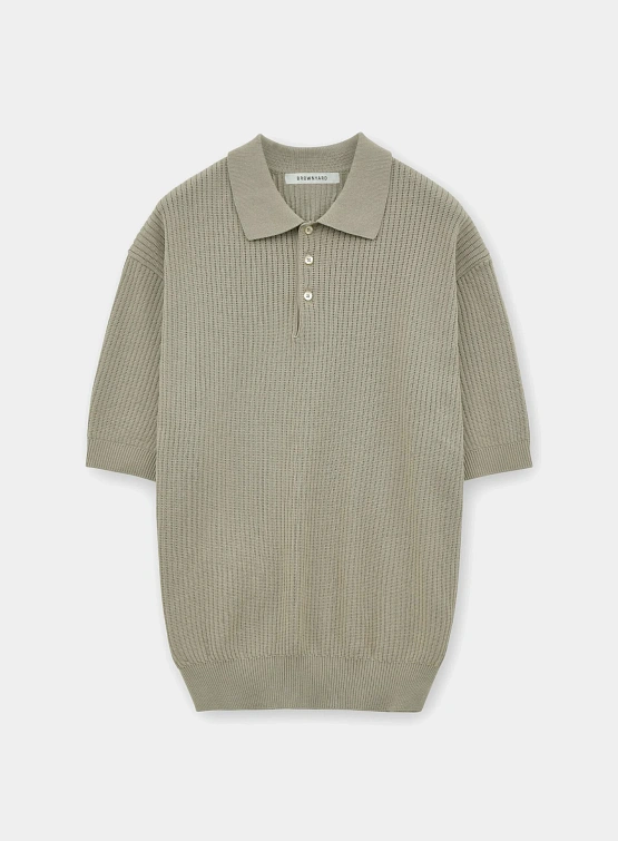 Поло BROWNYARD Knit Polo Shirt Vintage Khaki