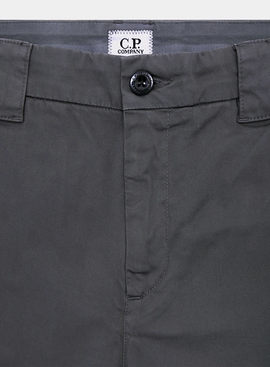 Брюки C.P. Company Stretch Sateen Utility Smoked Pearl