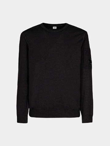 Джемпер C.P. Company Cotton Crepe Crew Neck Black