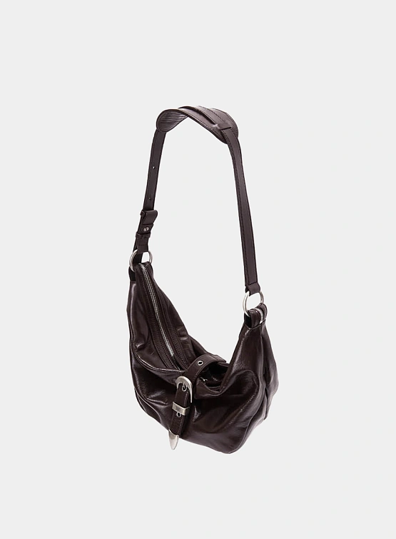 Сумка MARGESHERWOOD Belted Hobo Medium Dark Brown