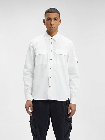 Рубашка C.P. Company Gabardine Buttoned White