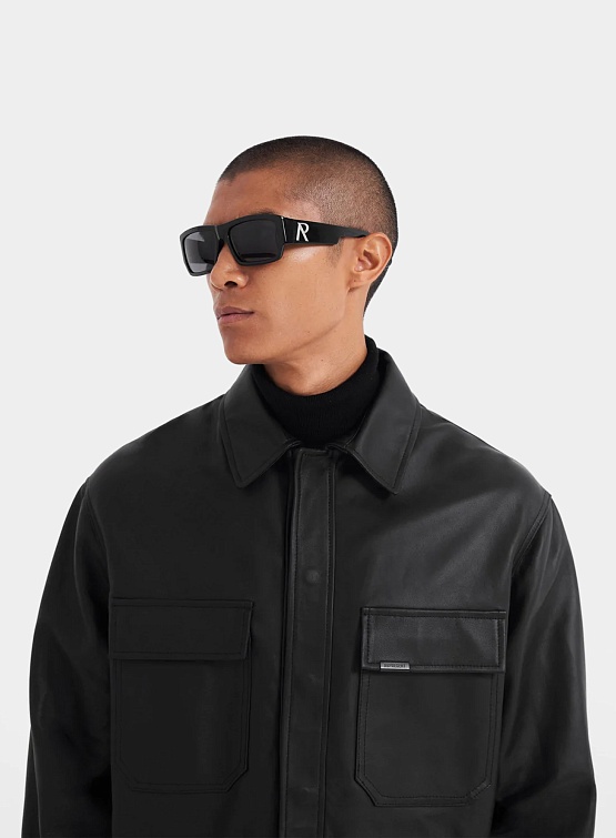 Овершот Represent Clo Leather Overshirt Black