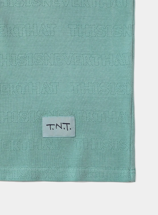 Футболка thisisneverthat TNT Jacquard Tee Light Teal