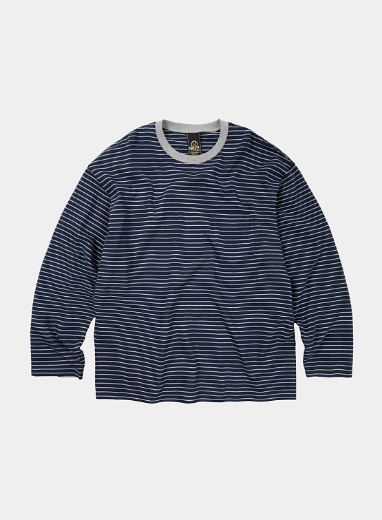 Лонгслив FrizmWORKS Stripe Oversized Relaxn Navy