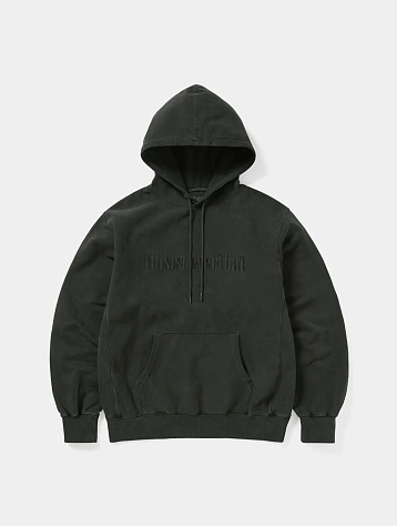 Худи thisisneverthat Overdyed Embroidery Charcoal