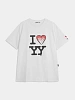 Футболка OPEN YY I Love YY Box Tee White