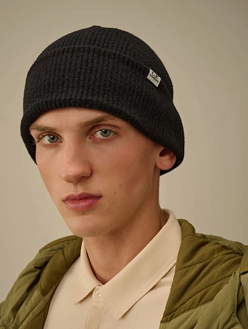 Шапка C.P. Company Fleece Knit Beanie Black