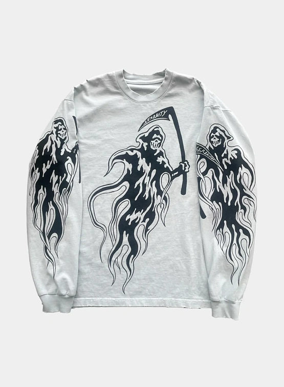 Лонгслив WARREN LOTAS Serenity Reaper Staple Distressed Ice Grey