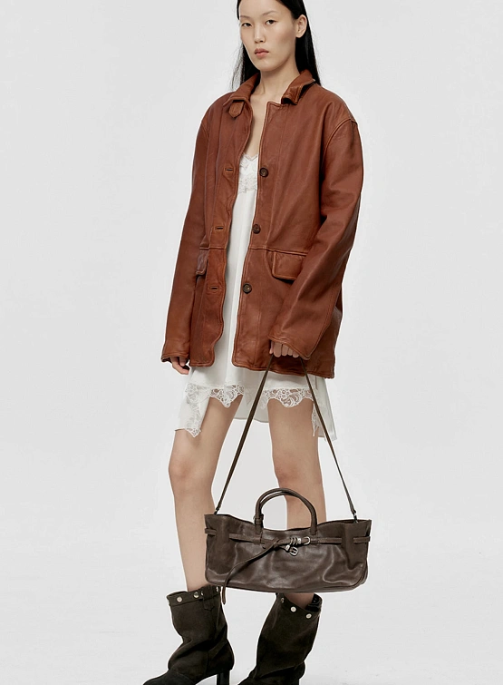 Женская сумка MARGESHERWOOD Grandma Used Washed Brown Pullup