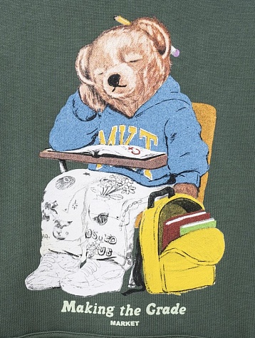 Худи MARKET Making the Grade Bear Washed Black