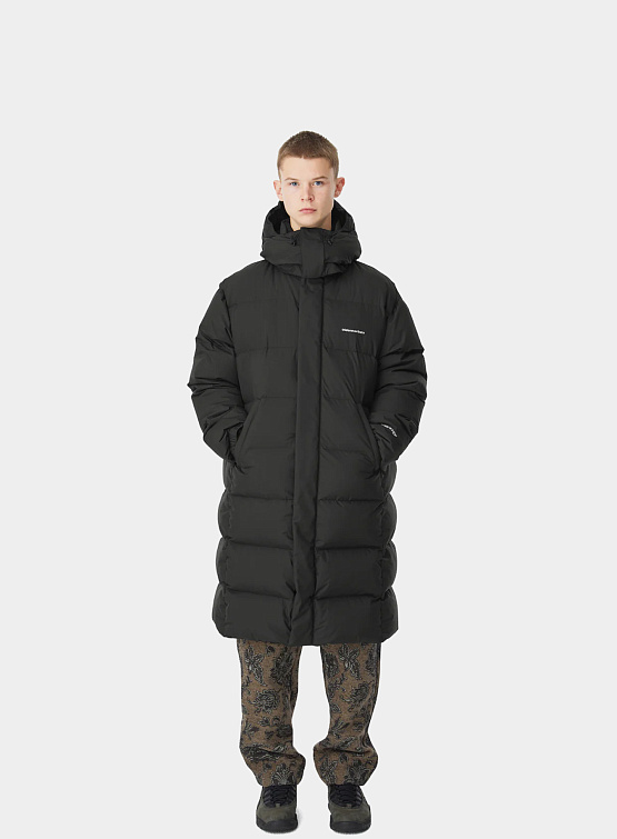 Парка thisisneverthat T Long Down Parka Black