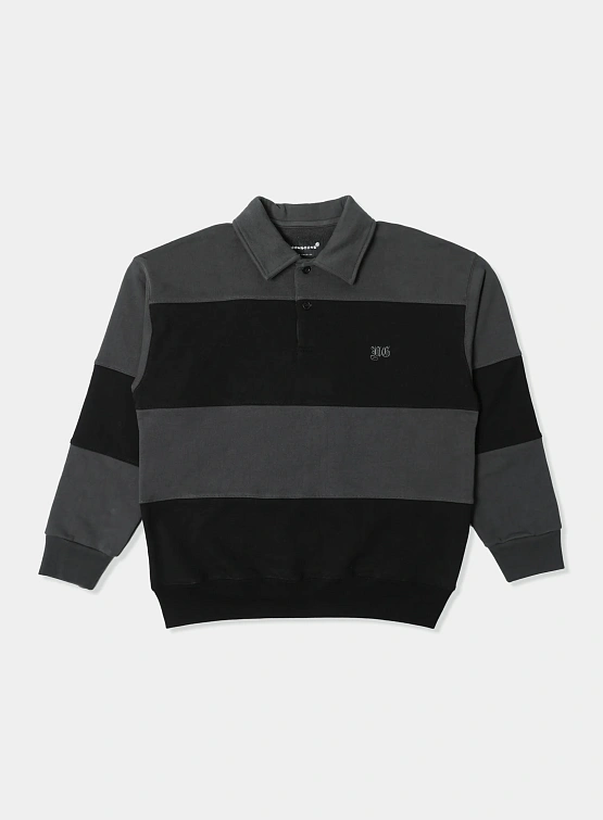 Флисовое поло Noon Goons Prolific Rugby Fleece Polo Black