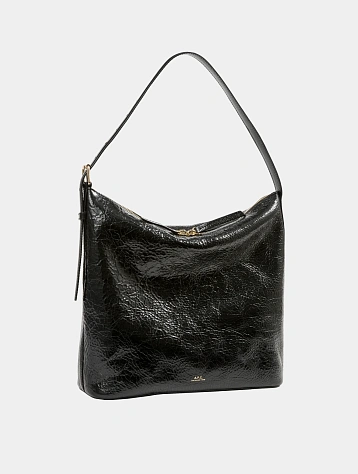 Сумка A.P.C. Vera Crinkled Leather Noir