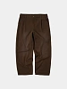 Брюки FrizmWORKS Washed Cotton One Tuck Pants Brown