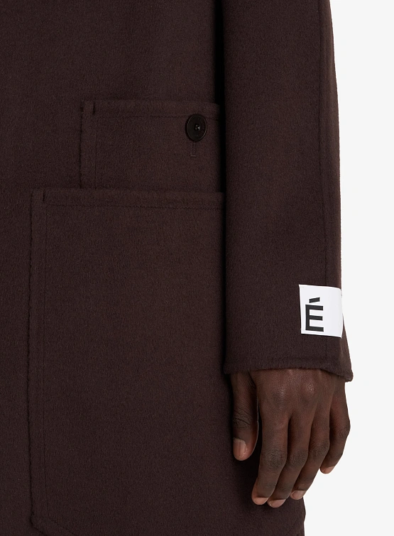 Пальто Études Heavy Wool Dk Brown