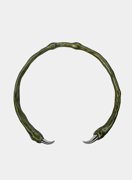 Чокер CASPER DIY With Spikes Green