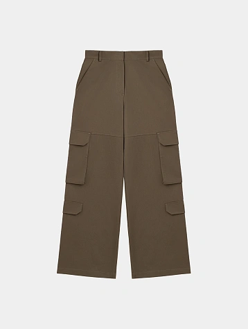 Брюки MSGM Solid Cargo Pants Olive