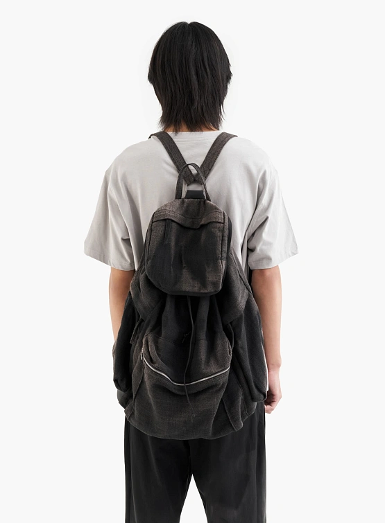 Рюкзак JIYONGKIM Sun-Bleached Multi Pocket Black